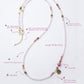 Rose Quartz Serenity Necklace with Rhodonite & Obsidian Accents