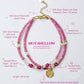 Ruby Blossom Radiance Double-Layer Bracelet