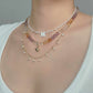 S925 Dainty Dangling Pearl Necklace