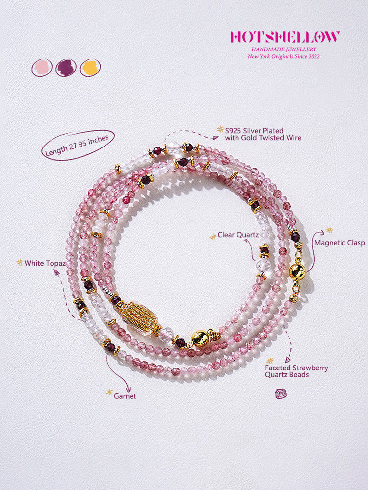 Strawberry_Quartz_Multi-Layer_Beaded_Necklace_with_Garnet_Accents-P4