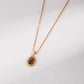 Tiger Eye Layered Pendant Necklace