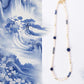 Tranquil Blue Lapis Pearl Necklace