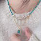 Tranquil Glow: Pearl and Amazonite Layered Necklace