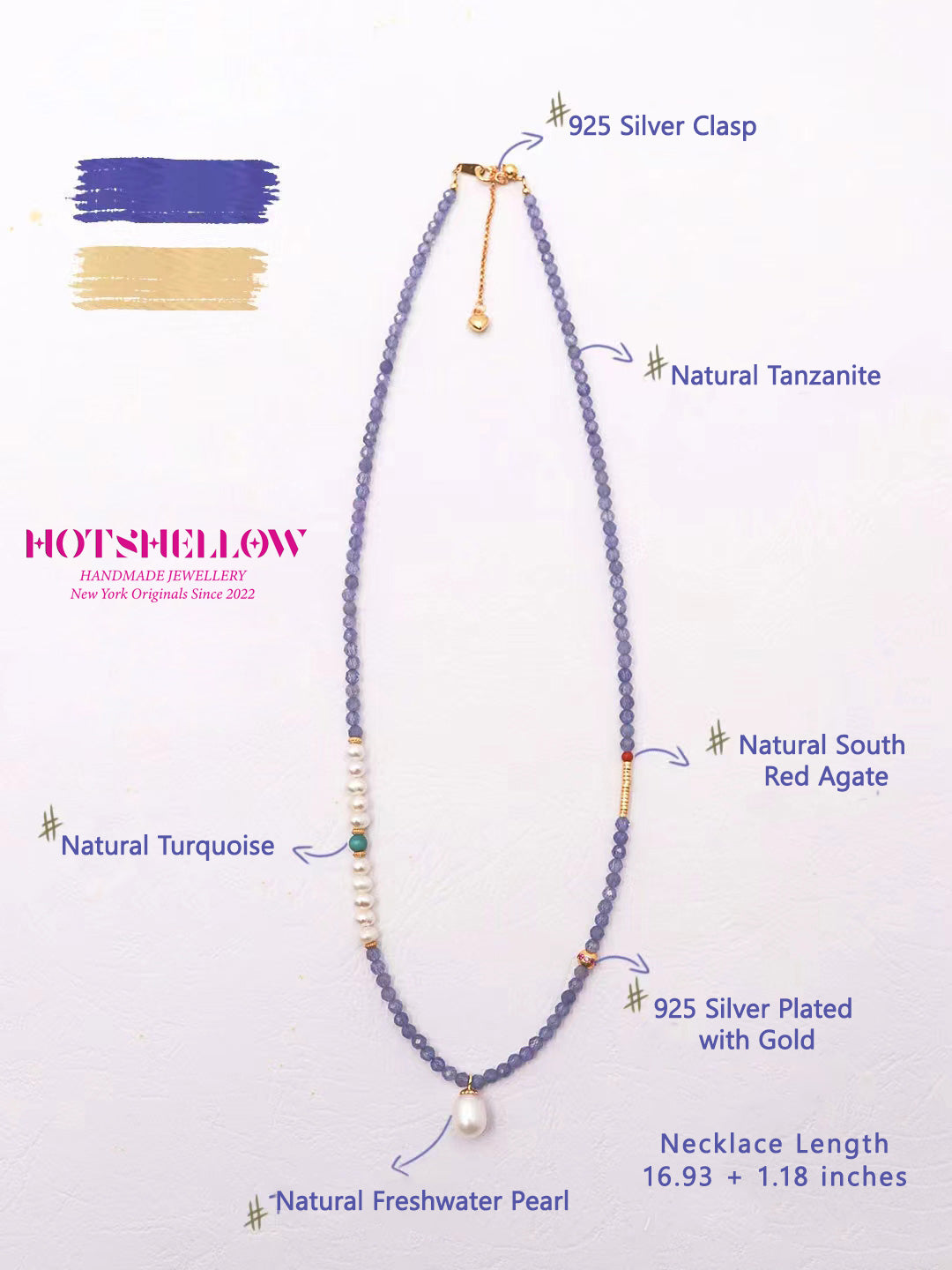 Violet Elegance Tanzanite Necklace