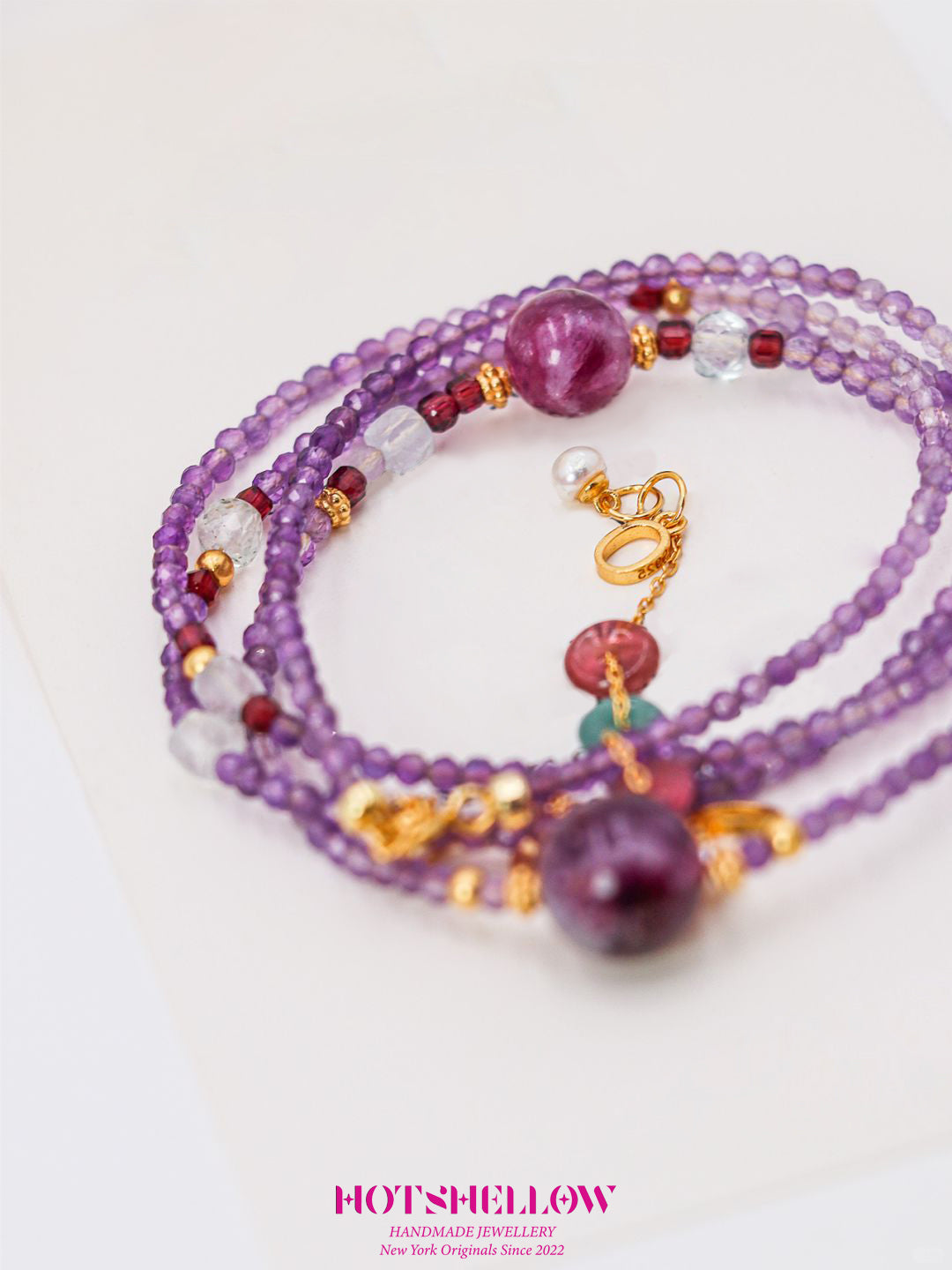 Violet Flame Amethyst Necklace